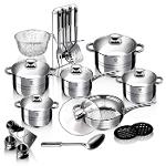 HomeVero Cookware Set 27 pcs Stainless Steel HV-1027