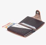 Leather Automatic Pop-up Card Holder 
