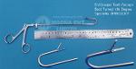 Ent Grasper Teeth Forceps Back Turned 180 Degree. With Canul