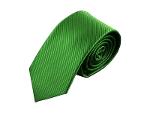 Men's green Italian handmade slim tie - microfiber, 150x7cm