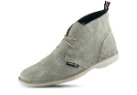 Male shoes of "Clarks" type of grey chamois leather