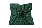 Microfiber scarves, 60x60, green-gold for corporations