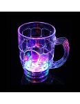Illuminated glass Beer mug 50cl - LED