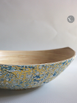 Ellipse Eggshell Inlay Colorful Bamboo Bowl