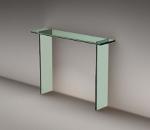 Modern glass console table