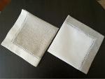 Sewn-on border napkin