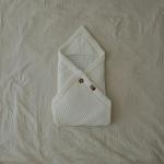 Envelope-plaid 2in1 Universal knitted Cream
