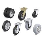 Wheels and castors with premium rubber tyres