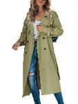 Womens clothing long windbreaker jacket fall coats