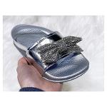 Silver Infant Children Fashion Flat Summer Slider Sandal