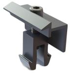 End clamps for solar panel mounting 