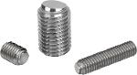 Ball-end thrust screws without head stainless steel with