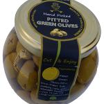 PITTED GREEN OLIVES 