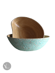 Mint Colour Spun Bamboo Bowl