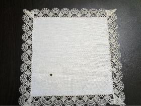 Napkin "Snowy" with  handmade laces