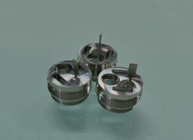 Stainless steel flange.