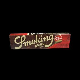 Smoking Brown King Size Rolling Papers With Filters