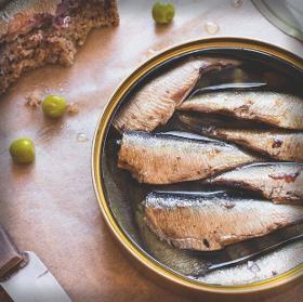 Preserved and canned fish in the wholesale offer