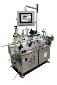 Fully automatic labelling of cylindrical products VRM
