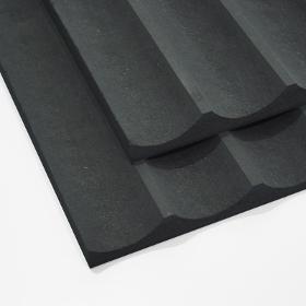 Black Dyed Standard Fluted MDF Panels
