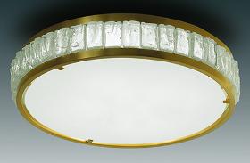 Round glass ceiling light