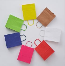 Colorful paper bag | white craft