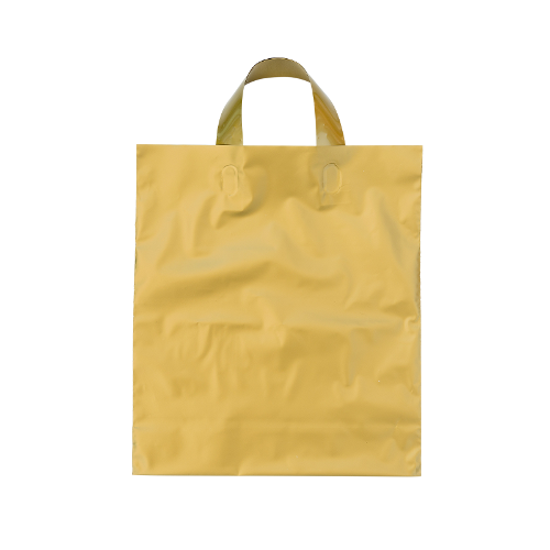 Plastic Bag Loop Gold Bag
