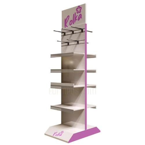 Double side display stand for shops