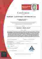 Proud holder of the OHSAS ISO 18001:2007 certificate
