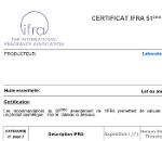 IFRA certificate