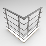 Aluminum Oval handrail system- Handrail system- Oval system-balustrade system