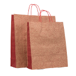 Paper Bag Crespato Rosso Twisted