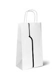 White kraft paper bag for wine 