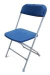 Folding Plastic Chairs - Blue