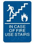 In Case Of Fire Do Not Use Elevator Lift Sign