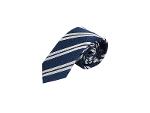 Elegant 100% silk tie, handmade in Italy, blue, 150x7cm