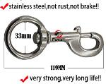 stainless steel swivel bolt snap for horse lead rope