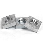 M8 - 8mm Square Nuts Square Thin Nut Bright Zinc Plated DIN 