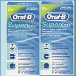 Oral-B Superfloss Dental Floss 50 Threads 50 Pieces