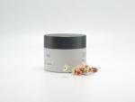 Straight Sided double-wall Glass Cosmetic jar for skincare c
