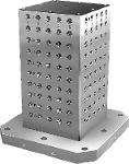 Workholding cubes grey cast iron with grid holes