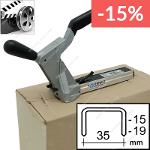 Manual stapler for the top of cardboard boxes ROMABOX