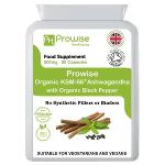 Organic Ashwagandha KSM-66 with Withanolides Vegan Capsules
