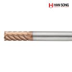 High Hardened High Speed 6Flutes 45˚ HELIX Flat Carbide End 