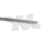 Flat-profile 15x2mm, stainless steel effect