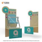 Plywood Plywood display stand with print