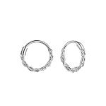 Wholesale silver fancy hoop earrings