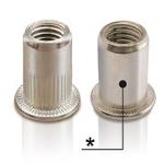 Round Blind Rivet Nuts Open-end Cylindrical Head Ftt Stainless Steel (a4)