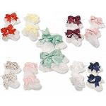 Baby Socks with Lace and Bow - 9 Colours