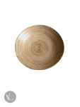 Minimalistic Round Spun Bamboo Plate